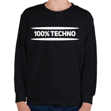 PRINTFASHION 100% techno - Gyerek pulóver - Fekete gyerek pulóver, kardigán