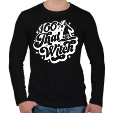 PRINTFASHION 100% that WITCH - Férfi hosszú ujjú póló - Fekete férfi póló