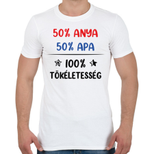 PRINTFASHION 100% tökéletesség - Férfi póló - Fehér férfi póló