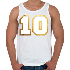 PRINTFASHION 10-es mez - Férfi atléta - Fehér