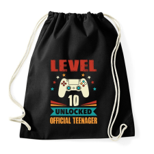 PRINTFASHION 10 éves gamer - Sportzsák, Tornazsák - Fekete tornazsák