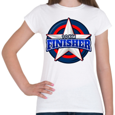 PRINTFASHION 10 KM FINISHER 2 - Női póló - Fehér női póló