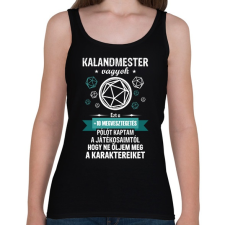 PRINTFASHION +10 Megvesztegetés - Női atléta - Fekete női trikó