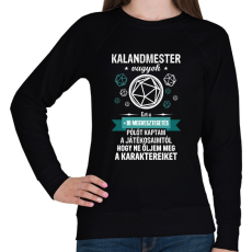 PRINTFASHION +10 Megvesztegetés - Női pulóver - Fekete