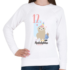 PRINTFASHION 12. Alpakaliptikus születésnap - Női pulóver - Fehér női pulóver, kardigán