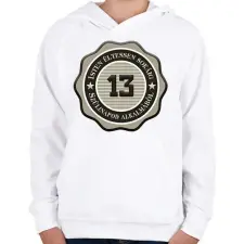 PRINTFASHION 13 - Gyerek kapucnis pulóver - Fehér gyerek pulóver, kardigán
