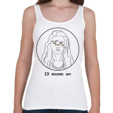 PRINTFASHION 13 reasons why - Hannah - Női atléta - Fehér