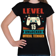 PRINTFASHION 15 éves gamer - Női póló - Fekete női póló