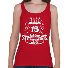 PRINTFASHION 15 lettem - Női atléta - Cseresznyepiros női trikó