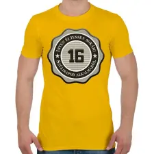 PRINTFASHION 16 - Férfi póló - Sárga férfi póló