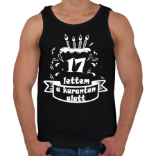 PRINTFASHION 17 lettem - Férfi atléta - Fekete atléta, trikó