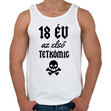 PRINTFASHION 18 év az első tetkómig - Férfi atléta - Fehér atléta, trikó