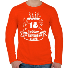 PRINTFASHION 18 lettem - Férfi hosszú ujjú póló - Narancs férfi póló