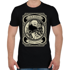 PRINTFASHION 1947 Velem ne szórakozz - Férfi póló - Fekete férfi póló