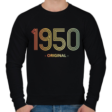 PRINTFASHION 1950 - Férfi pulóver - Fekete