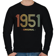 PRINTFASHION 1951 - Férfi pulóver - Fekete