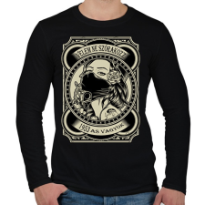 PRINTFASHION 1953 Velem ne szórakozz - Férfi hosszú ujjú póló - Fekete férfi póló