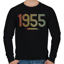 PRINTFASHION 1955 - Férfi pulóver - Fekete férfi pulóver, kardigán