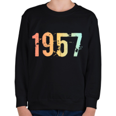 PRINTFASHION 1957 - Gyerek pulóver - Fekete
