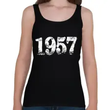 PRINTFASHION 1957 - Női atléta - Fekete női trikó