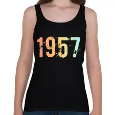 PRINTFASHION 1957 - Női atléta - Fekete női trikó