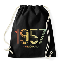 PRINTFASHION 1957 - Sportzsák, Tornazsák - Fekete tornazsák