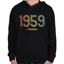 PRINTFASHION 1959 - Gyerek kapucnis pulóver - Fekete gyerek pulóver, kardigán