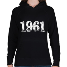 PRINTFASHION 1961 - Női kapucnis pulóver - Fekete