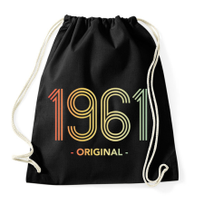 PRINTFASHION 1961 - Sportzsák, Tornazsák - Fekete tornazsák