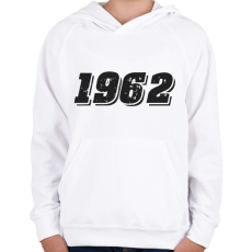 PRINTFASHION 1962 - Gyerek kapucnis pulóver - Fehér
