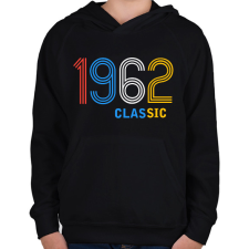 PRINTFASHION 1962 - Gyerek kapucnis pulóver - Fekete gyerek pulóver, kardigán