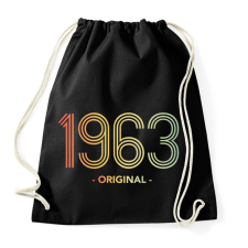 PRINTFASHION 1963 - Sportzsák, Tornazsák - Fekete tornazsák