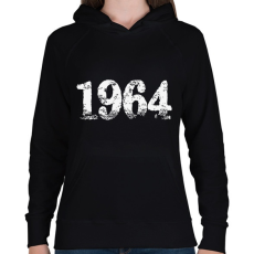 PRINTFASHION 1964 - Női kapucnis pulóver - Fekete