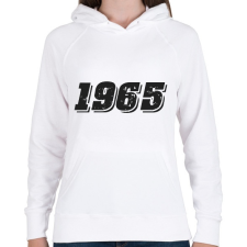 PRINTFASHION 1965 - Női kapucnis pulóver - Fehér női pulóver, kardigán