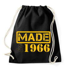 PRINTFASHION 1966 - Sportzsák, Tornazsák - Fekete tornazsák