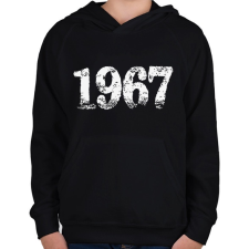 PRINTFASHION 1967 - Gyerek kapucnis pulóver - Fekete gyerek pulóver, kardigán