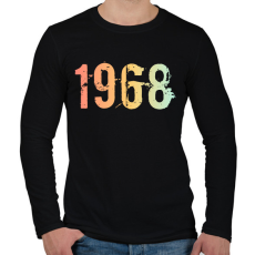 PRINTFASHION 1968 - Férfi hosszú ujjú póló - Fekete