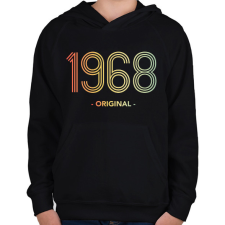 PRINTFASHION 1968 - Gyerek kapucnis pulóver - Fekete gyerek pulóver, kardigán