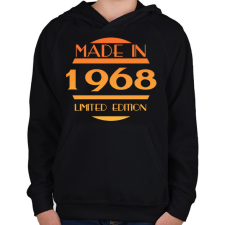 PRINTFASHION 1968 - Gyerek kapucnis pulóver - Fekete gyerek pulóver, kardigán
