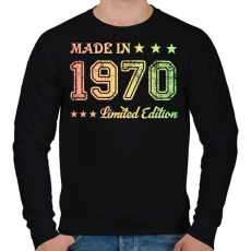 PRINTFASHION 1970 - Férfi pulóver - Fekete