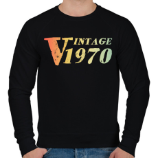 PRINTFASHION 1970 - Férfi pulóver - Fekete