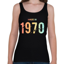 PRINTFASHION 1970 - Női atléta - Fekete női trikó