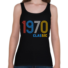 PRINTFASHION 1970 - Női atléta - Fekete női trikó