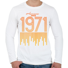 PRINTFASHION 1971 - Férfi hosszú ujjú póló - Fehér