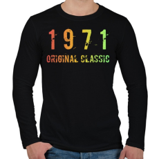 PRINTFASHION 1971 - Férfi hosszú ujjú póló - Fekete