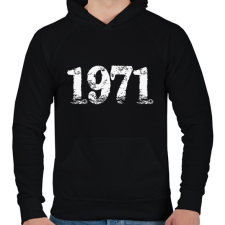 PRINTFASHION 1971 - Férfi kapucnis pulóver - Fekete női pulóver, kardigán