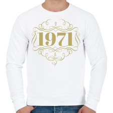 PRINTFASHION 1971 - Férfi pulóver - Fehér férfi pulóver, kardigán