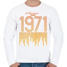 PRINTFASHION 1971 - Férfi pulóver - Fehér