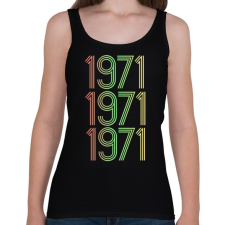 PRINTFASHION 1971 - Női atléta - Fekete női trikó