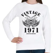 PRINTFASHION 1971 - Női pulóver - Fehér női pulóver, kardigán